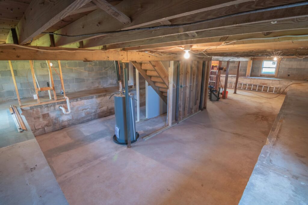 Basement Waterproofing before renovation